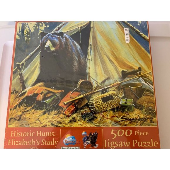 New Historic Hunts: Elizabeth's Study 500pc Puzzle 18" X 24" JOHN SEEREY.‎ - Picture 7 of 8